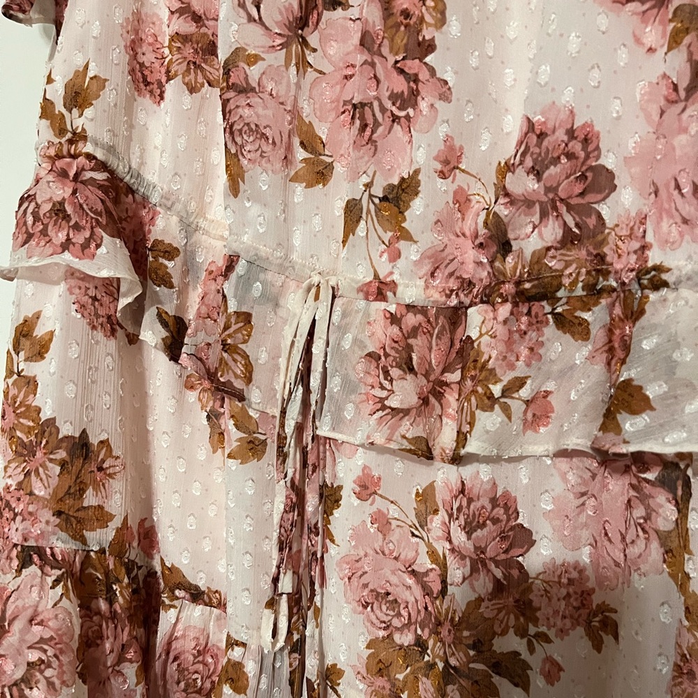 Rachel Parcell Ruffle Floral Tiered Midi Dress - Picture 4 of 5